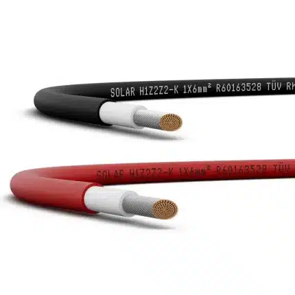 Solární kabel 4mm² H1Z2Z2-K – 1m černá/červená