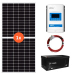 12V Ostrovní fotovoltaická sestava 450Wp 200Ah s 30A MPPT