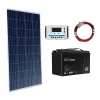 12V Ostrovní fotovoltaická sestava 240Wp 100Ah s 10A PWM