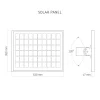LED solární lampa 2500lm, dálkové ovládání, VIDEX - Obrázek 4