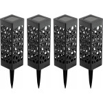 LED zahradní solární lampy, 4ks, NEO