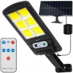 Solární LED světlo s FV panelem, dálkový ovladač, 36W
