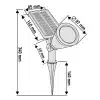 Zahradní solární lampa 180lm, NEO - Obrázek 4