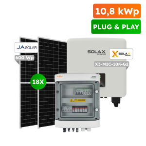 10,8kWp Plug&Play fotovoltaický set, On-grid SolaX