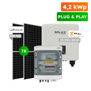 4,2kWp Plug&Play fotovoltaický set, On-grid SolaX