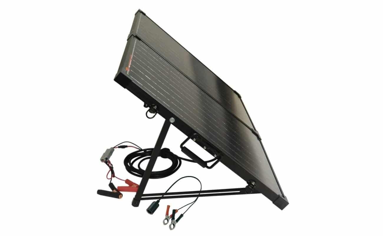 přenosný fotovoltaický panel 130 Wp s regulátorem