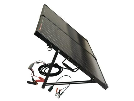přenosný fotovoltaický panel 130 Wp s regulátorem