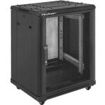 Rack na 7ks Pylontech baterií (15U), perforované dveře