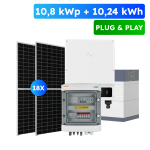 10,24kWh Pylontech 10,80kWp PlugPlay fotovoltaická sada hybridní GoodWe