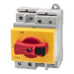 DC izolátor s uzamykací funkcí | Hlavní vypínač| 1200V | 32A | 8kV | 4P
