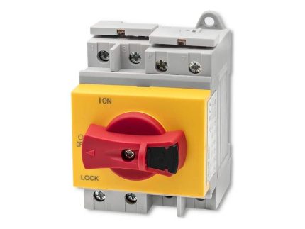 DC izolátor s uzamykací funkcí | Hlavní vypínač| 1200V | 32A | 8kV | 4P