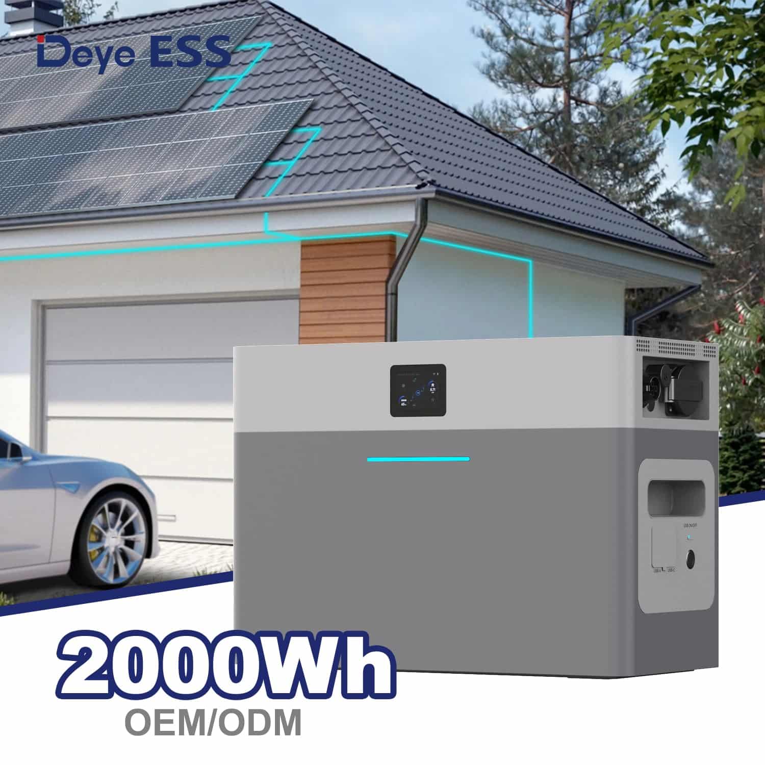 Deye balkónová elektráreň s úložiskom AE-FS2.0-2H2 - pri dome