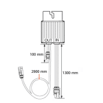 Fotovoltaický optimizér Huawei MERC-1100W-P Long Cable pro 2 panely - přední pohled