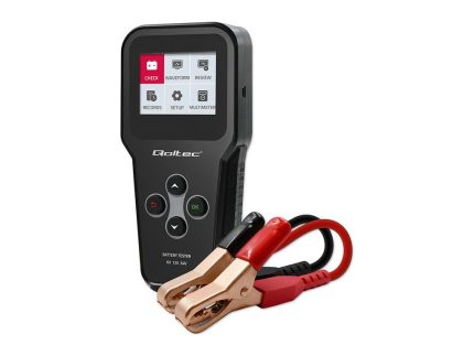 Qoltec digitální tester baterií 3v1 s LCD| 6V | 12V | 24V | 30Ah - 200Ah České menu - 2