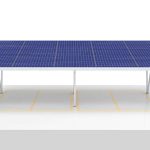Hliníkový solární přístřešek pro 4 auta VV pro 25 FV panelů