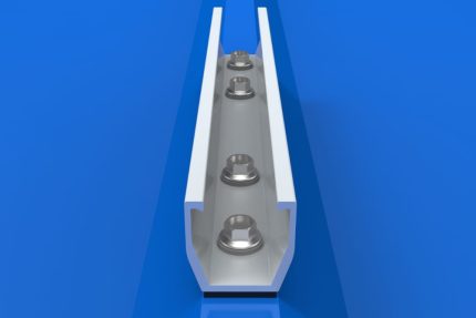 Montážní můstek / U profil s EPDM páskou 27×200 mm - 2