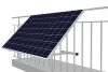 Nastavitelná balkónová konstrukce pro fotovoltaické panely
