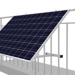 Nastavitelná balkónová konstrukce pro fotovoltaické panely