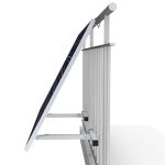 Nastavitelná balkónová konstrukce pro fotovoltaické panely - boční pohled